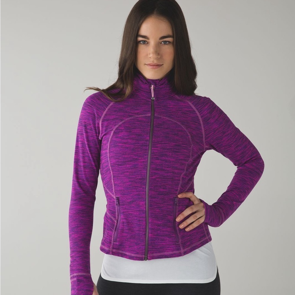 Lululemon Hustle In Your Bustle Jacket -Diamond Jacquard Space Dye - size 6